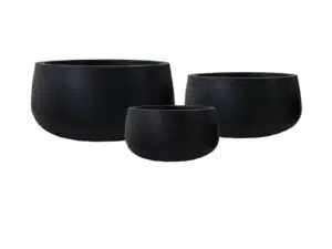 קערות פיבר גדולות צבע שחור